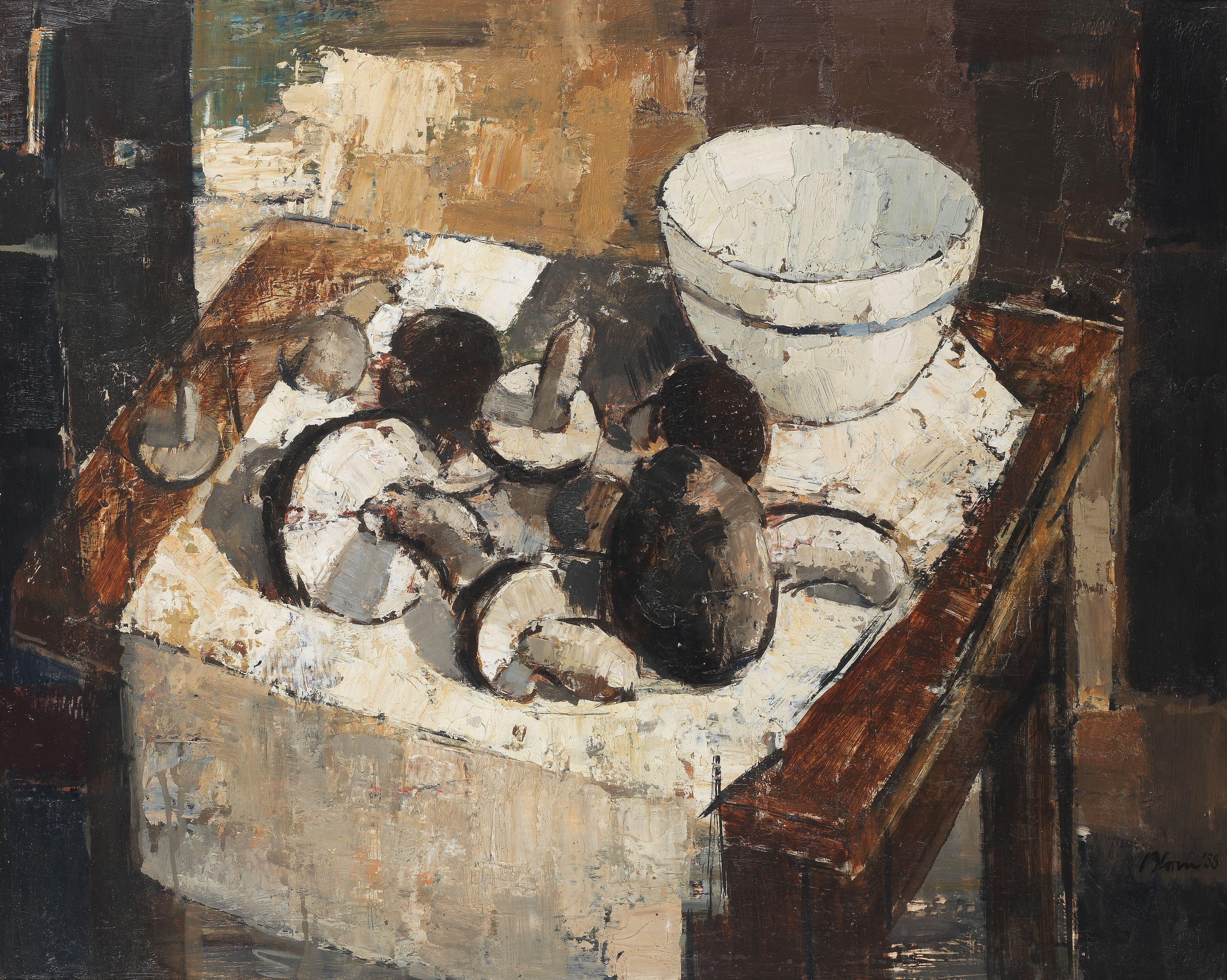 Wim Blom - Still life of mushrooms