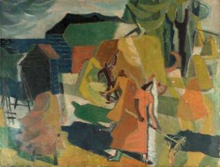 Wim Bosma - At work in the garden