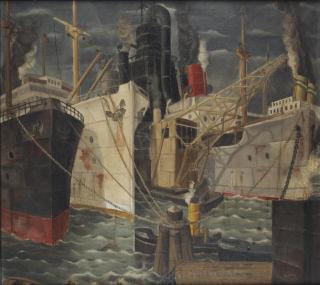 Wim Bosma - Havenbeeld Rotterdam