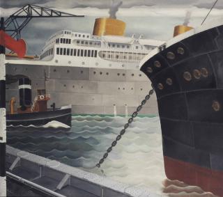 Wim Bosma - Ships In A Harbour