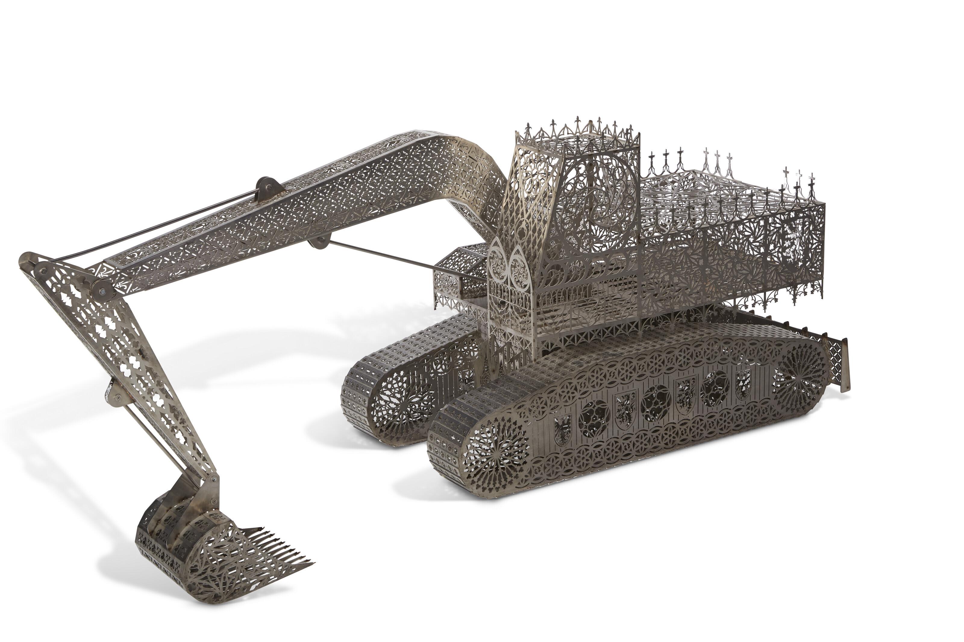 Wim Delvoye - Caterpillar #5 (Scale Model, Central Park)