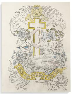 Wim Delvoye - Study for a Pig named Catherina (Rock of Ages)