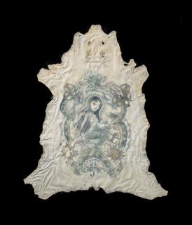 Wim Delvoye - Tatooed Pig Skin (Karen)