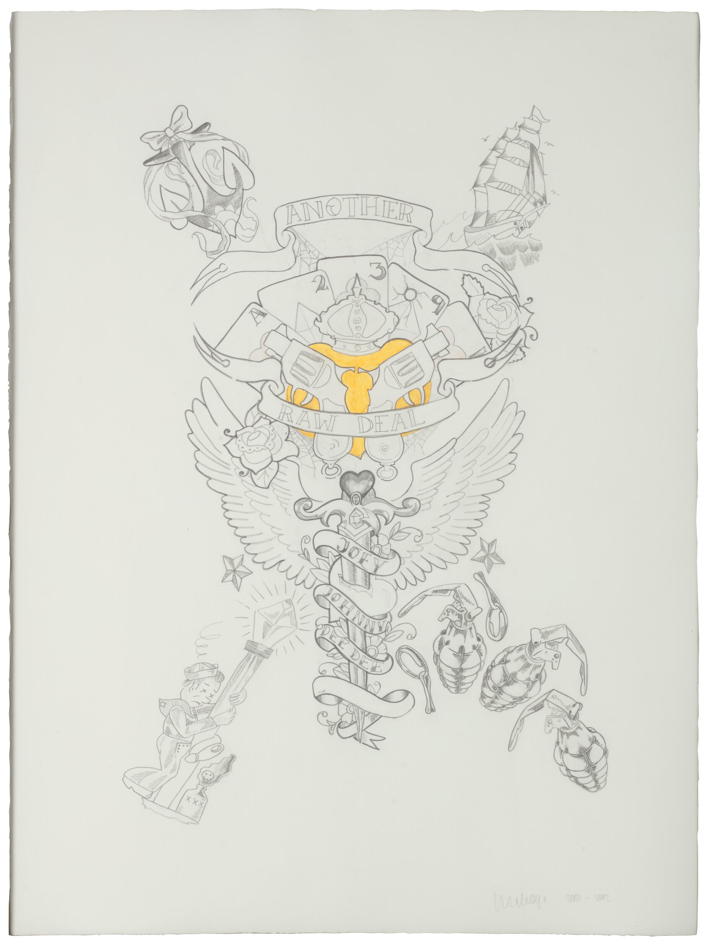 Wim Delvoye - Untitled (Another Raw Deal Joey Johnny Dee Dee)