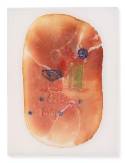 Wim Delvoye - Untitled (Photograph of Embroidered Ham)