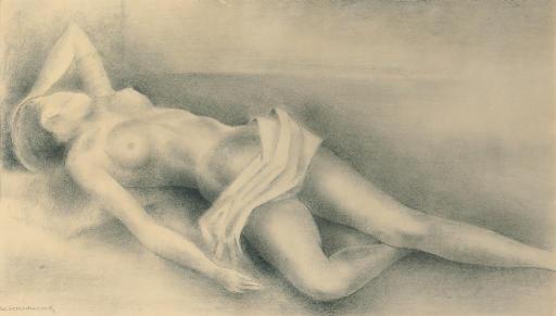 Wim Schuhmacher - Reclining Nude
