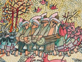 Win Pe - A Buffalo, a Horse and a Drummer