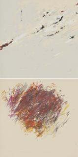 Winfred Gaul - Mappe mit 2 Serigrafien.