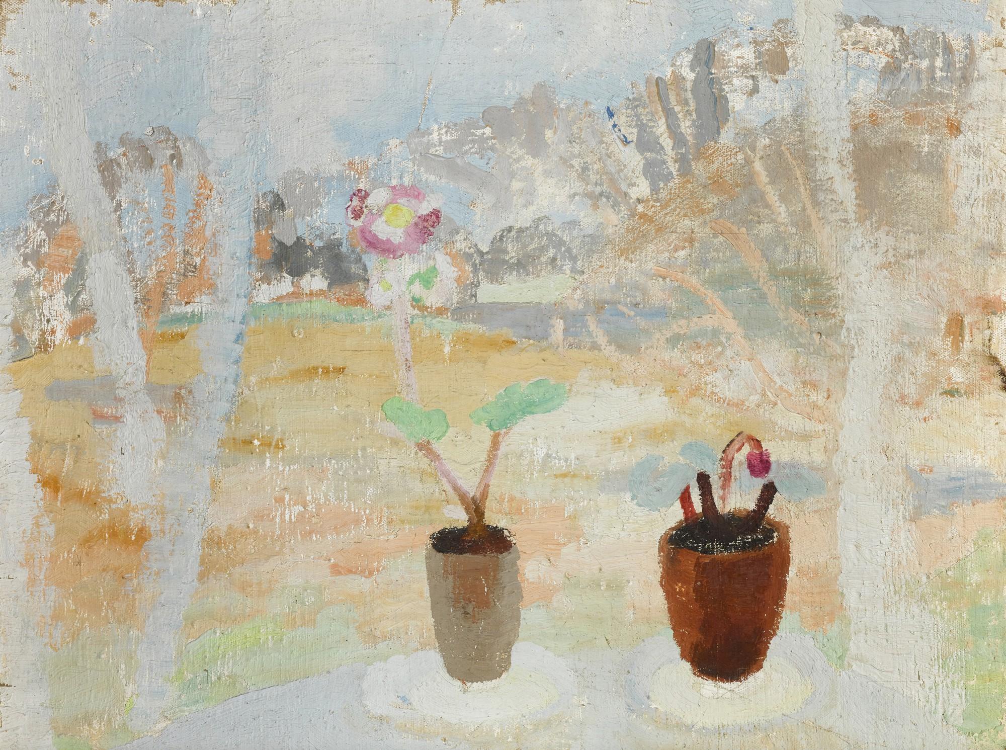Winifred Nicholson - Cyclamen on a Window Ledge