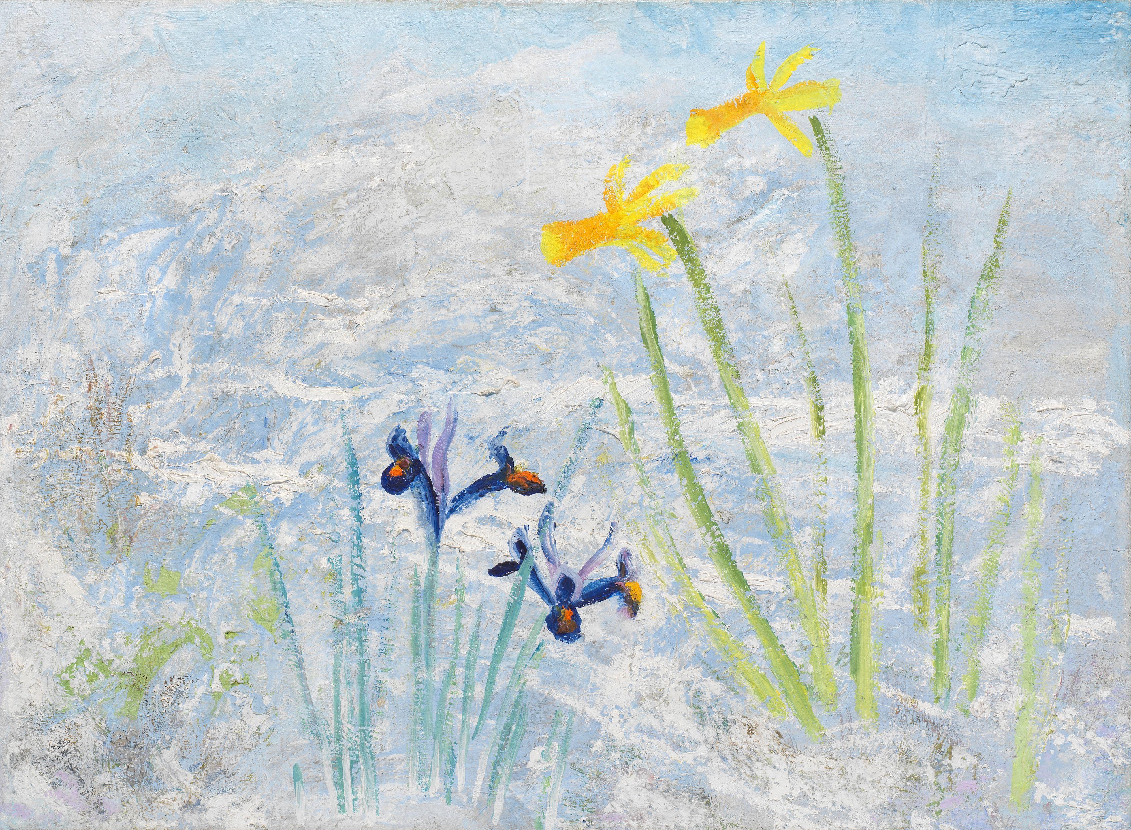 Winifred Nicholson - Flowers in Snow, Bankshead 56 x 76.4 cm. (22 x 30 in.)