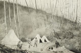 Winslow Homer - Camp in Canada