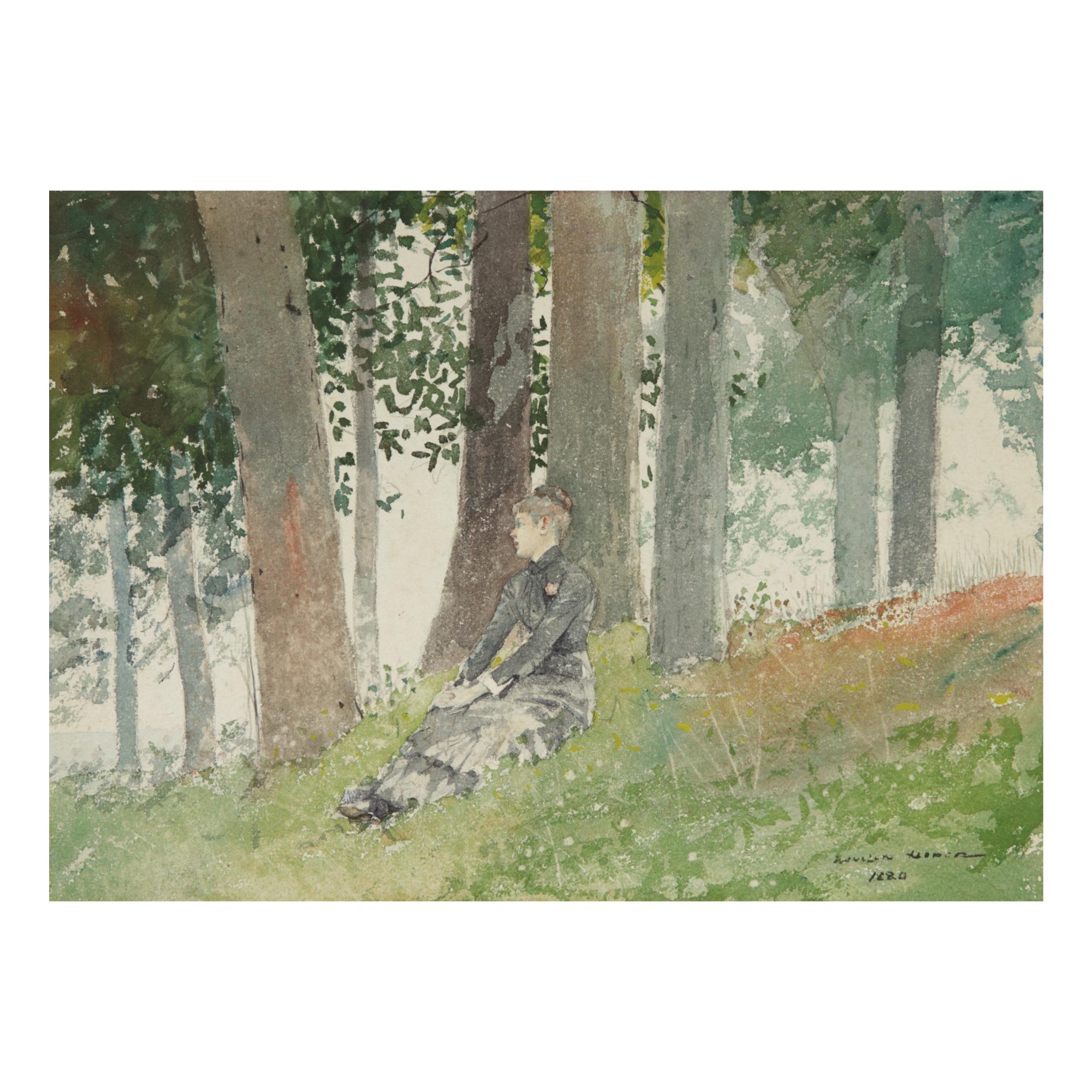Winslow Homer - Girl Seated In A Grove