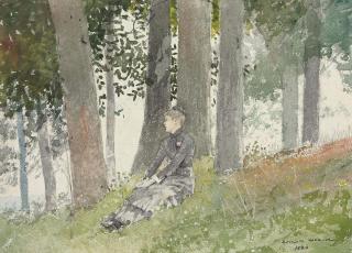 Winslow Homer - Girl Seated in a Grove