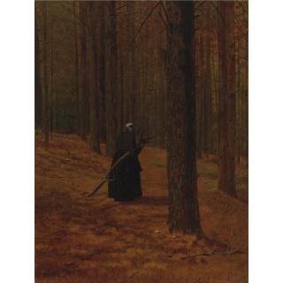 Winslow Homer - Old Woman Gathering Faggots (The Faggot Gatherer)