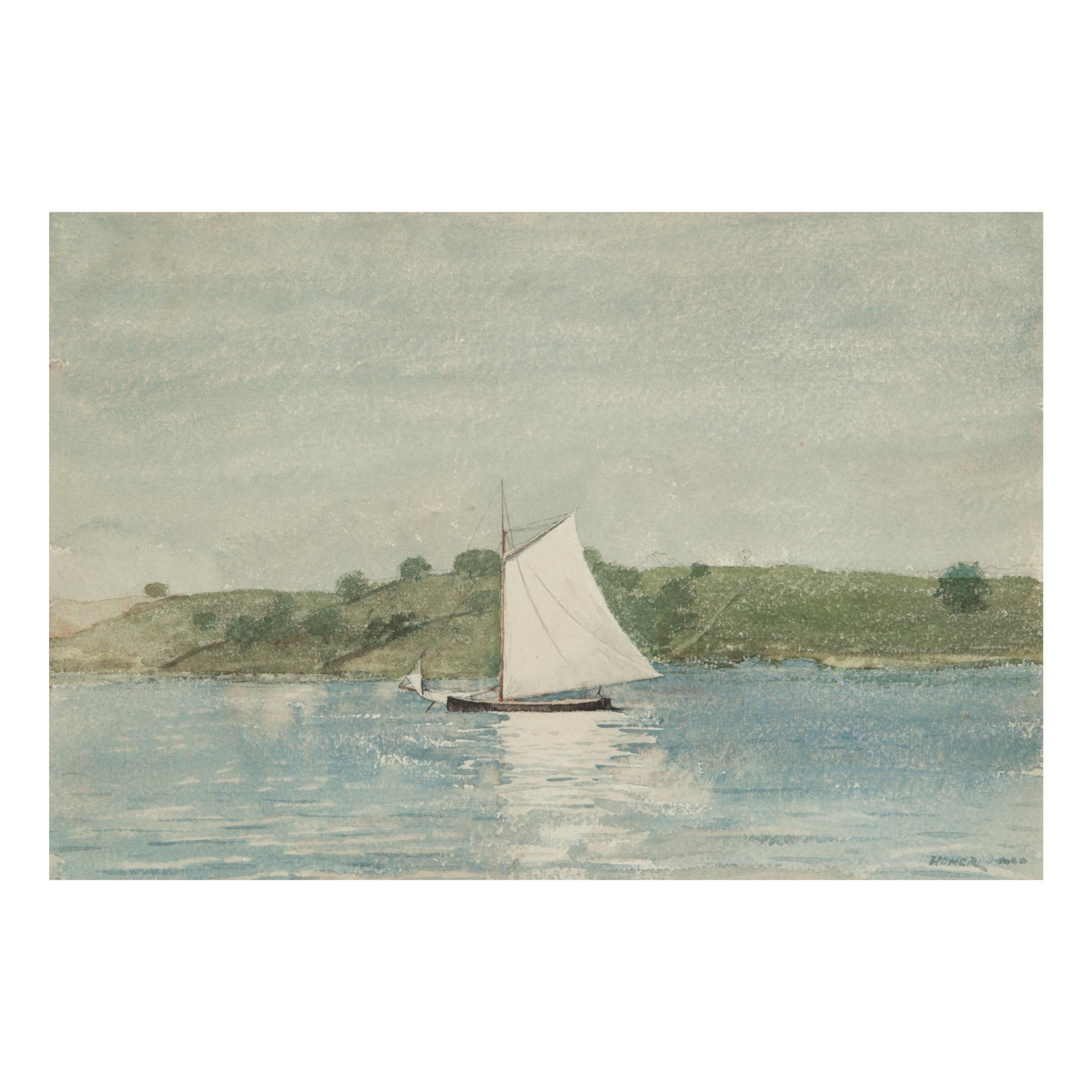 Winslow Homer - Sailing Calm Water