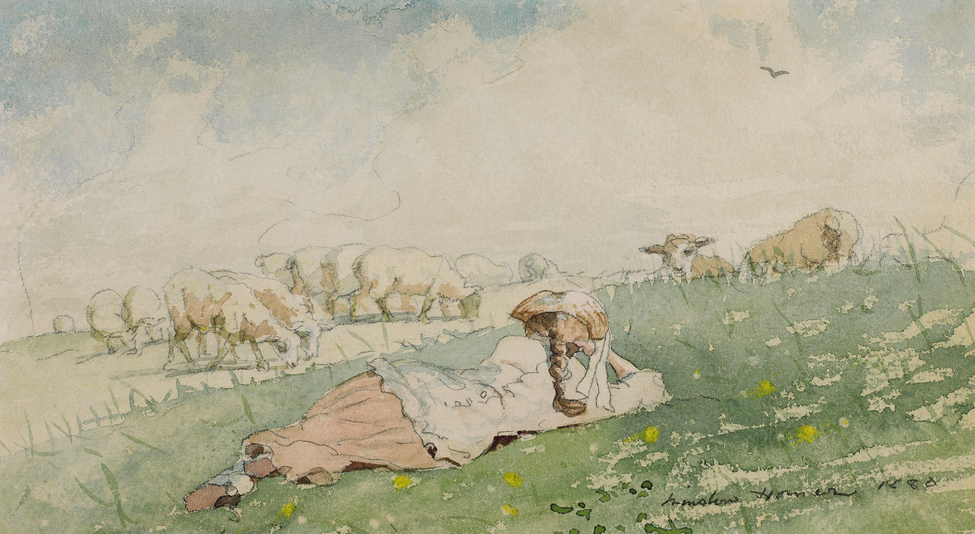 Winslow Homer - The Shepherdess