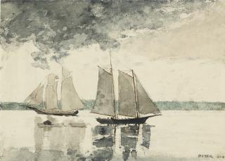 Winslow Homer - Two Schooners