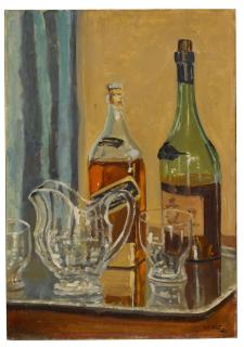 Winston Churchill - Jug With Bottles