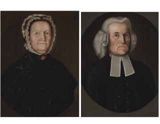 Winthrop Chandler - A Pair of Portraits of The Reverend and Mrs. Quackenbush