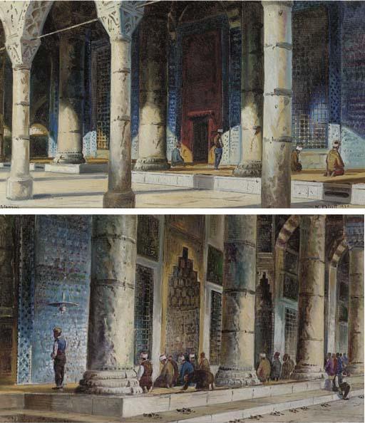 Wladimir Petroff - The Blue Mosque; St. Sophia, Istanbul