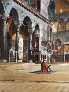 Wladimir Petroff - The nave of the Hagia Sophia