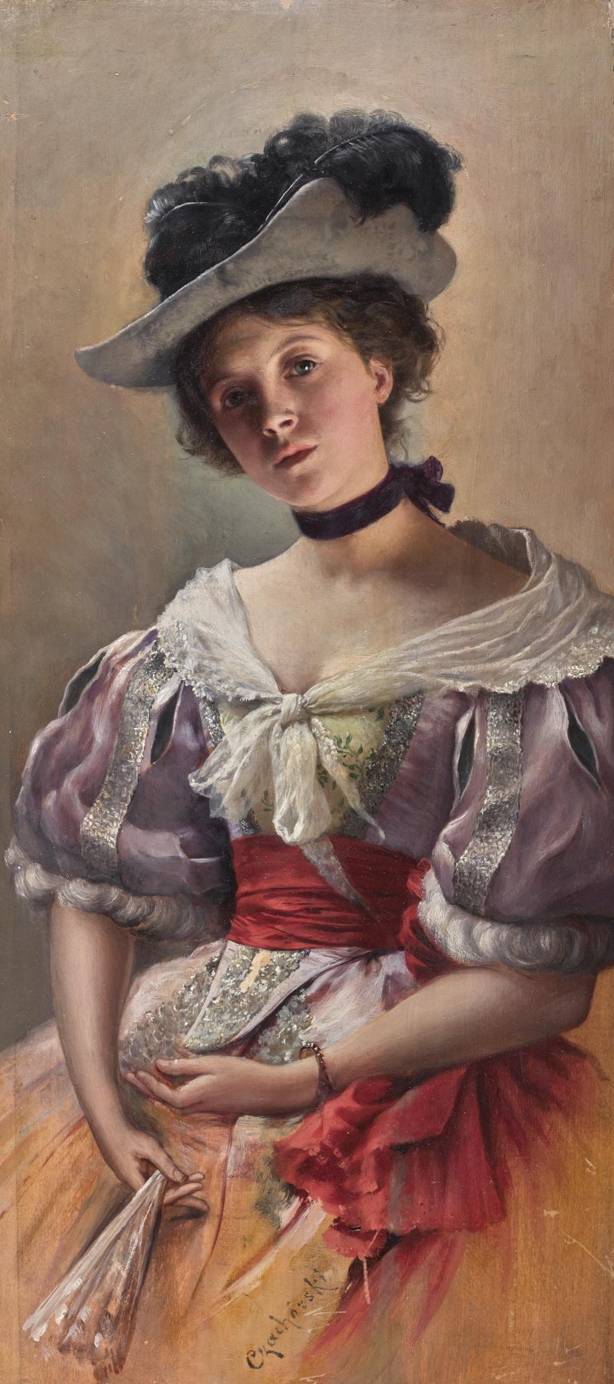 Wladislaw Czachorski - Polish lady With A Fan