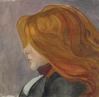 Wladyslaw Slewinski - Femme aux cheveux roux
