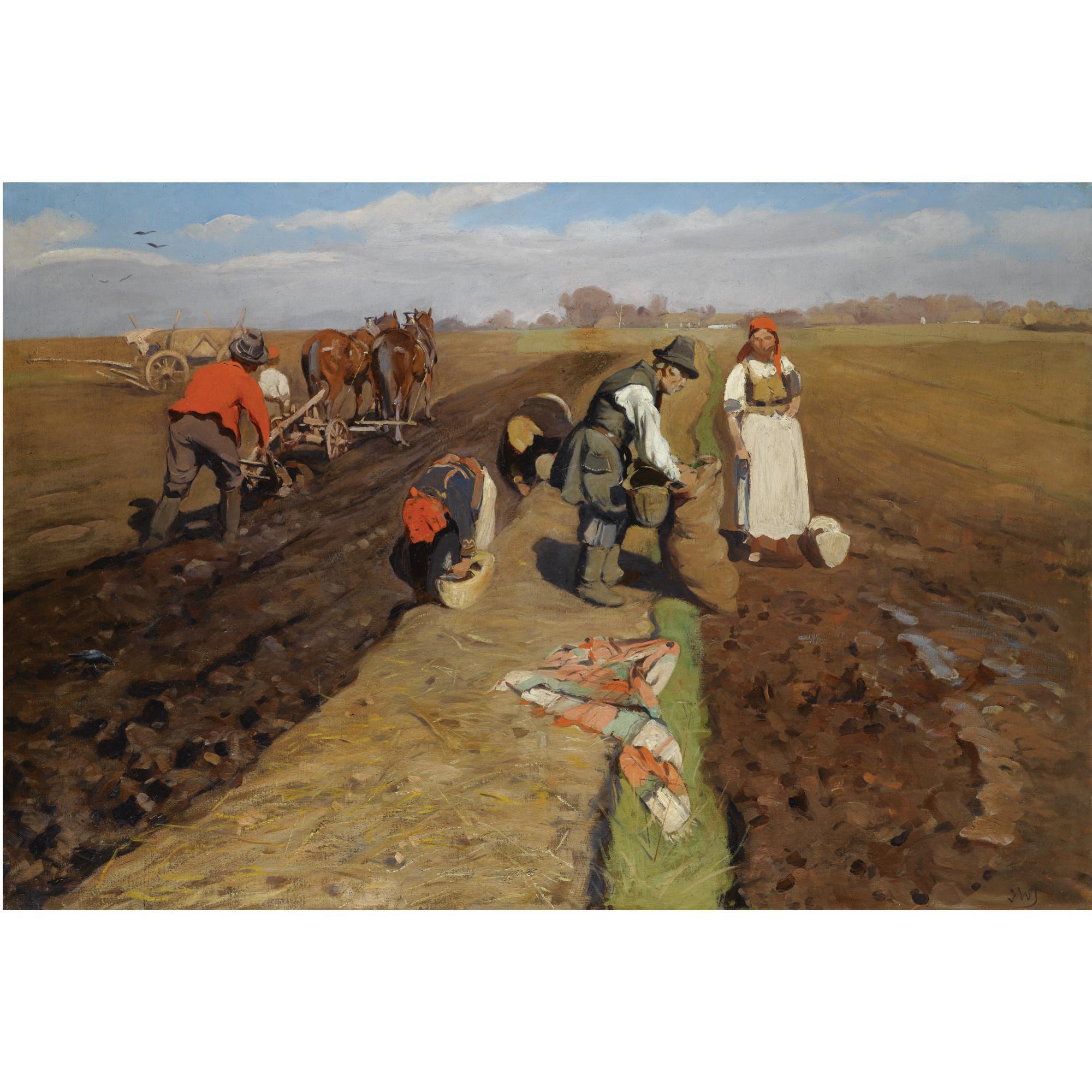 Wlodzimierz Tetmajer - Polish orka, Wiosna (Ploughing, Spring)