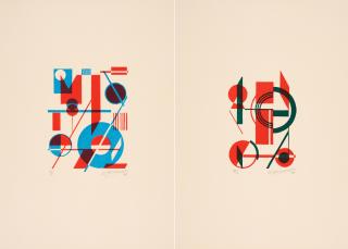 Wobbe Alkema - Konvolut von 2 Holzschnitten.