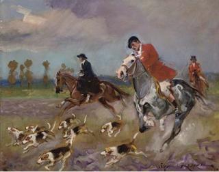 Woiciech Kossak - On the scent