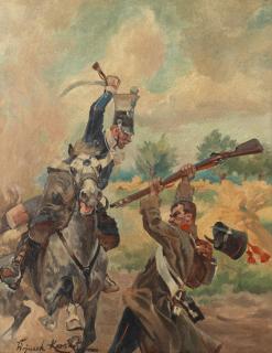 Woiciech Ritter von Kossak - The Skirmish