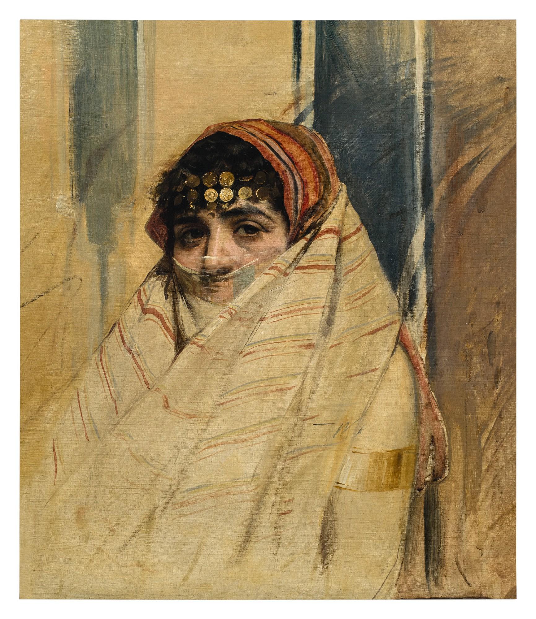 Wojciech Kossak - Portrait Of A Veiled Woman