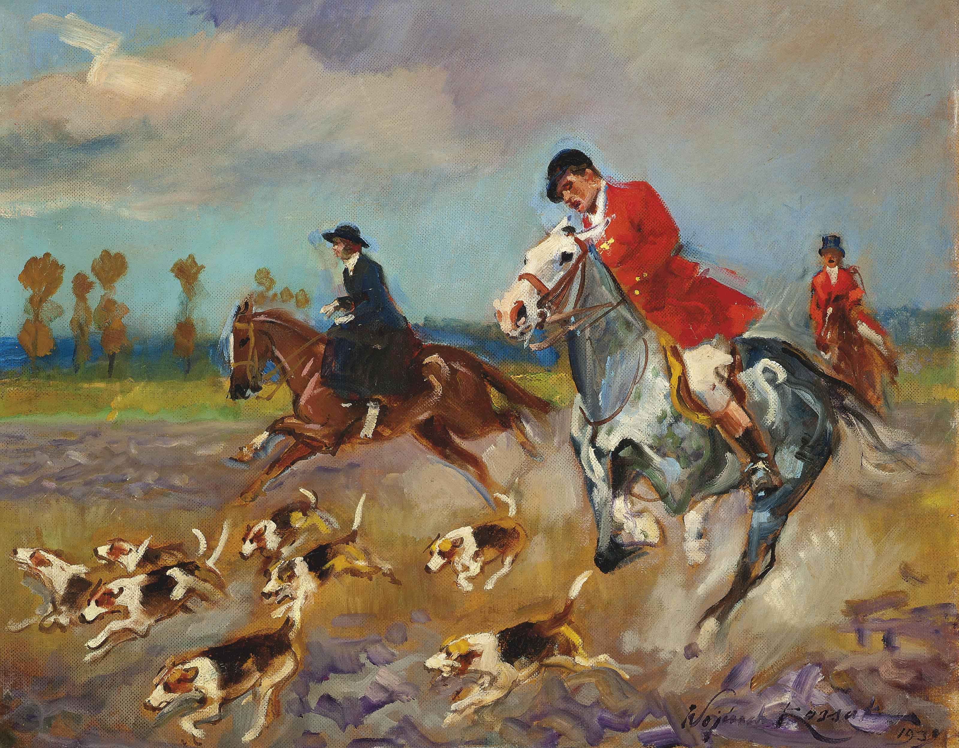 Wojciech Ritter von Kossak - On the hunt