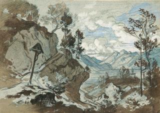 Woldemar Rau - Bayerische Seenlandschaft.