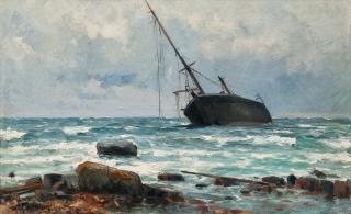 Woldemar Toppelius - Wreck Near The Shore.