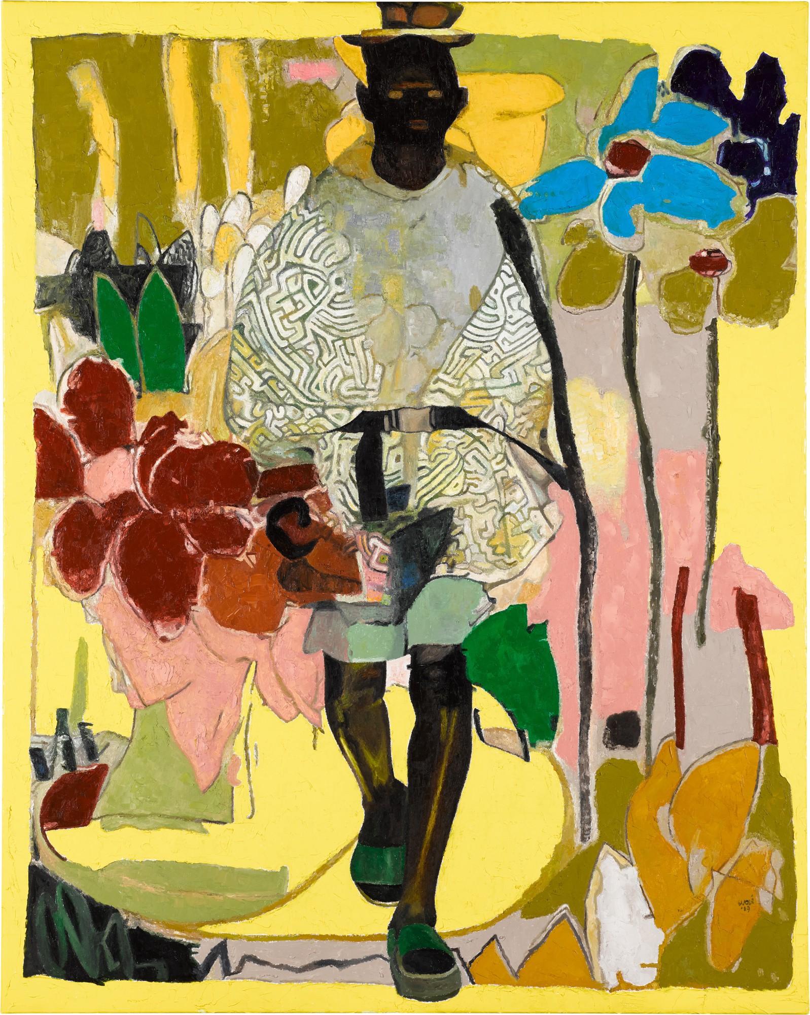 Wole Lagunju - Flower Power Mask III