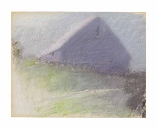 Wolf Kahn - Barn on Ridge