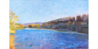 Wolf Kahn - Blue Sky, Blue River