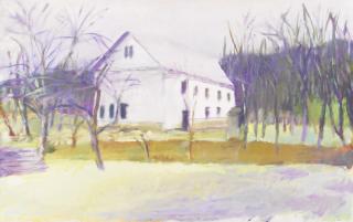 Wolf Kahn - Gilford Grange (November In Vt.)