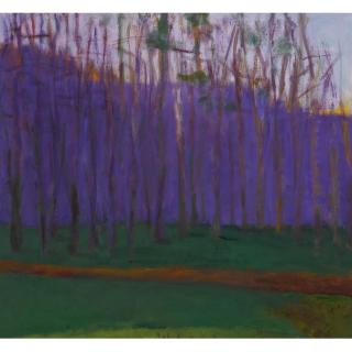 Wolf Kahn - Glints Of Orange On The Horizon