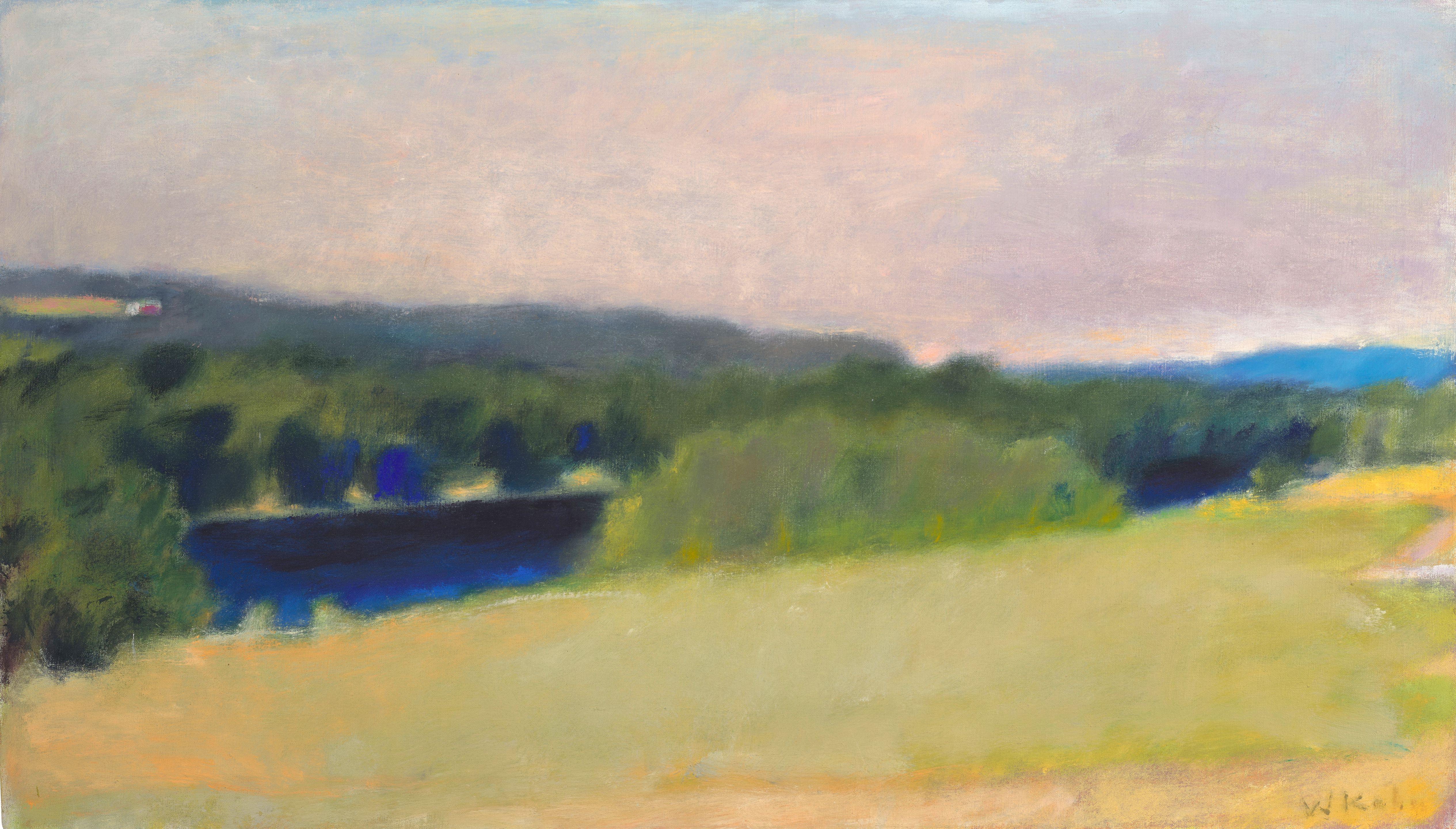 Wolf Kahn - Interstate Painting (Vermont from New Hampshire)