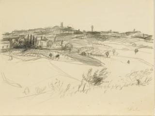 Wolf Kahn - Landscape sketch