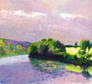 Wolf Kahn - Late August on the Connecticut River