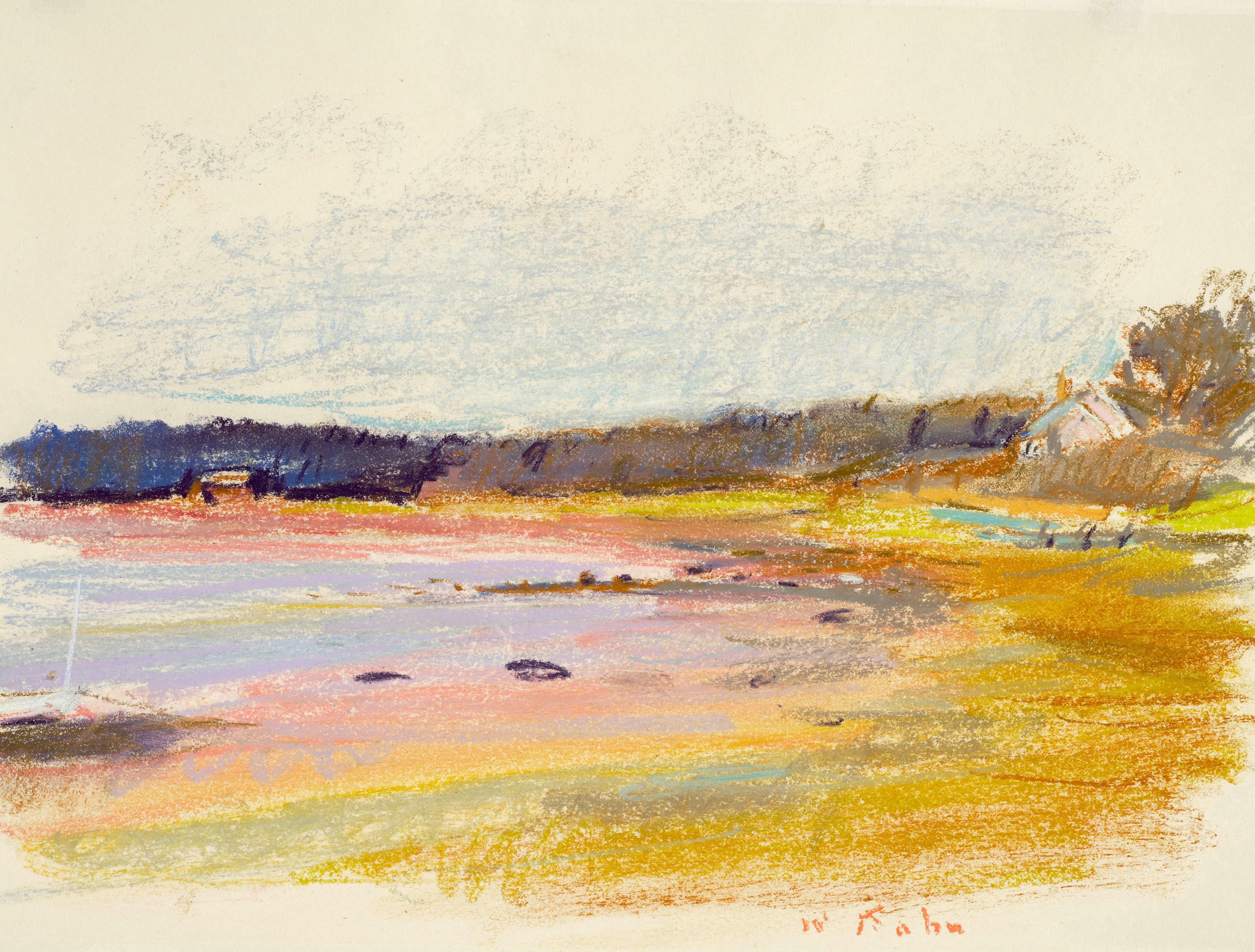 Wolf Kahn - Low Tide in South Harpswell