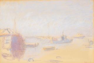 Wolf Kahn - Maine Harbor