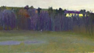 Wolf Kahn - Pond and Evening Woods