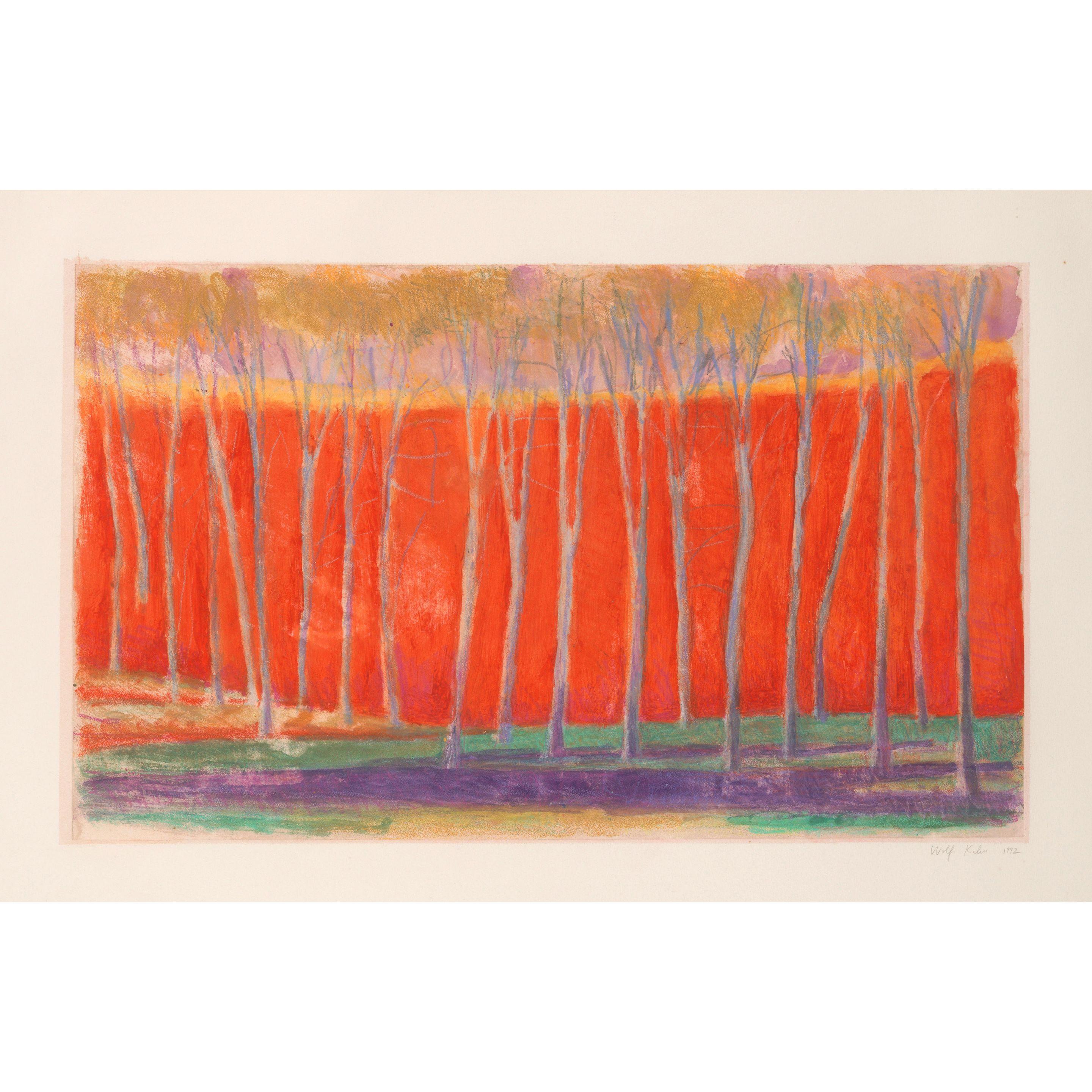 Wolf Kahn - Row of Trees