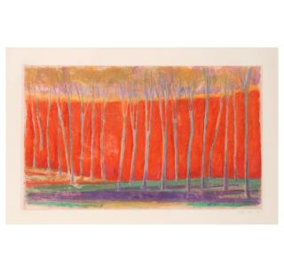 Wolf Kahn - Row of Trees