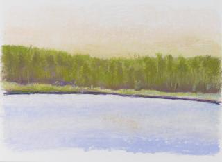 Wolf Kahn - Shoreline In A Summer Haze