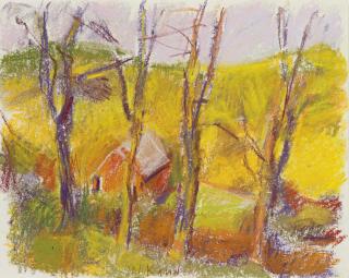 Wolf Kahn - Study For \'Studio From Above\'